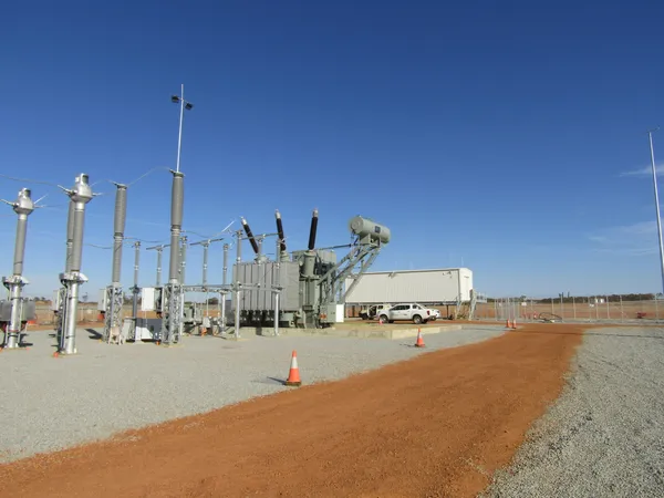 Merredin Solar farm substation